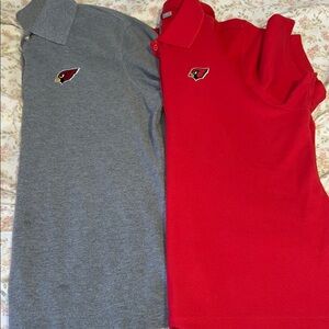 Red and Arizona Cardinals Polo Shirts